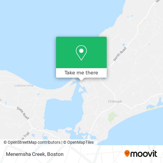 Menemsha Creek map