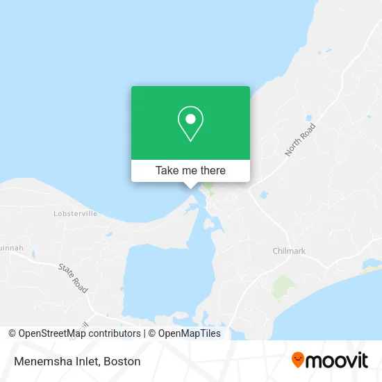 Menemsha Inlet map