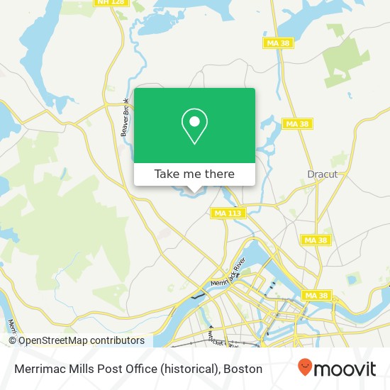 Mapa de Merrimac Mills Post Office (historical)