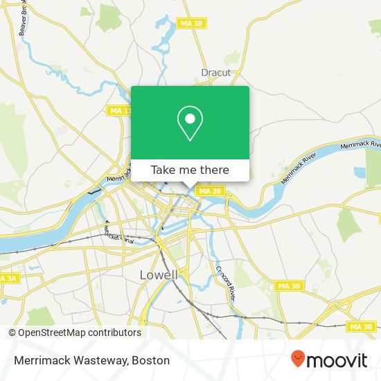 Mapa de Merrimack Wasteway