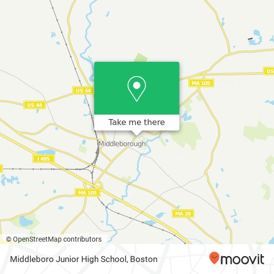 Middleboro Junior High School map