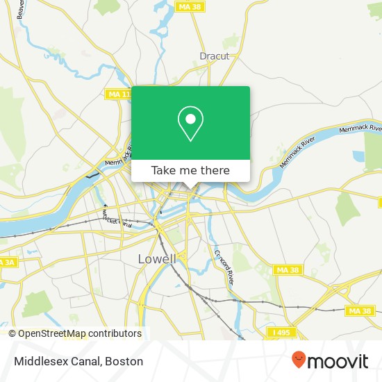 Mapa de Middlesex Canal