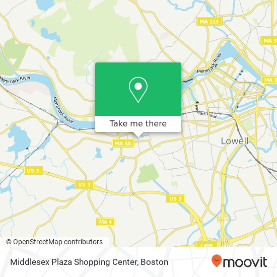 Mapa de Middlesex Plaza Shopping Center