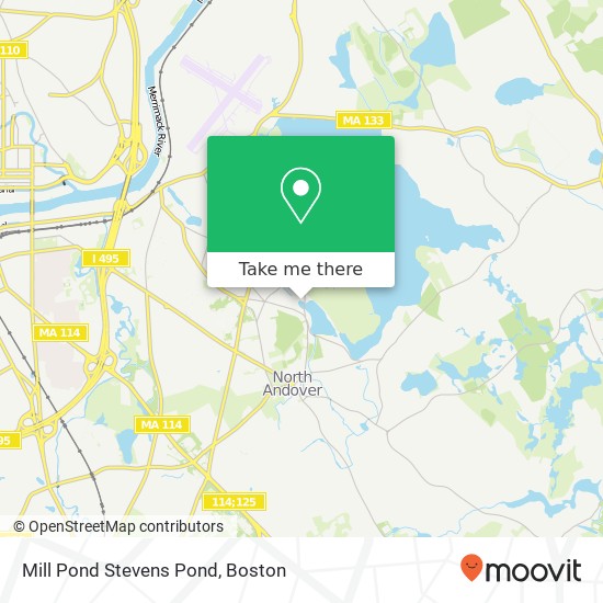 Mapa de Mill Pond Stevens Pond