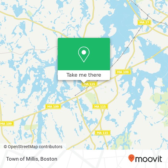 Town of Millis map