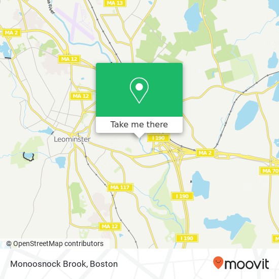 Monoosnock Brook map