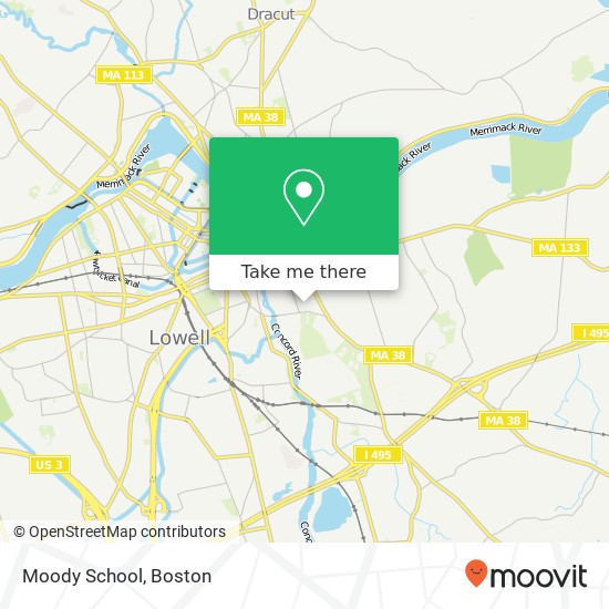 Moody School map