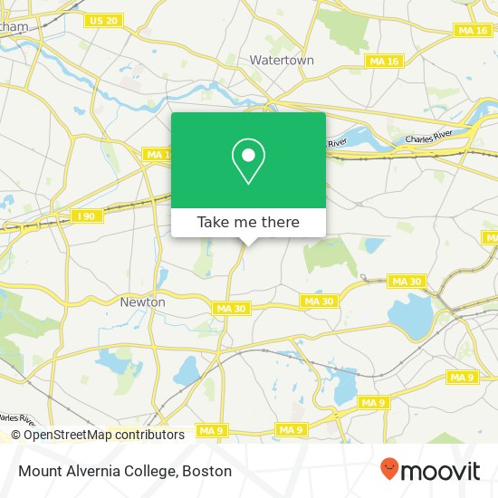 Mount Alvernia College map