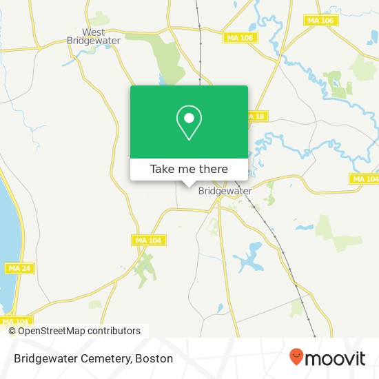 Bridgewater Cemetery map