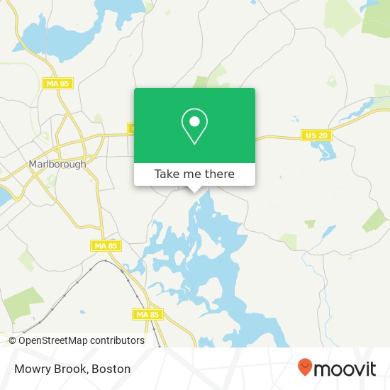 Mowry Brook map