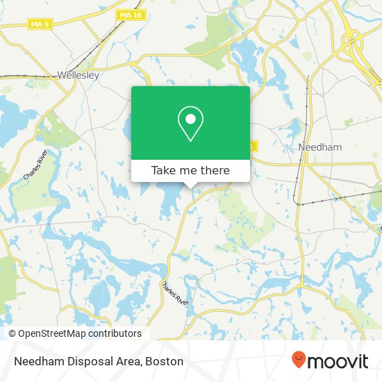 Mapa de Needham Disposal Area