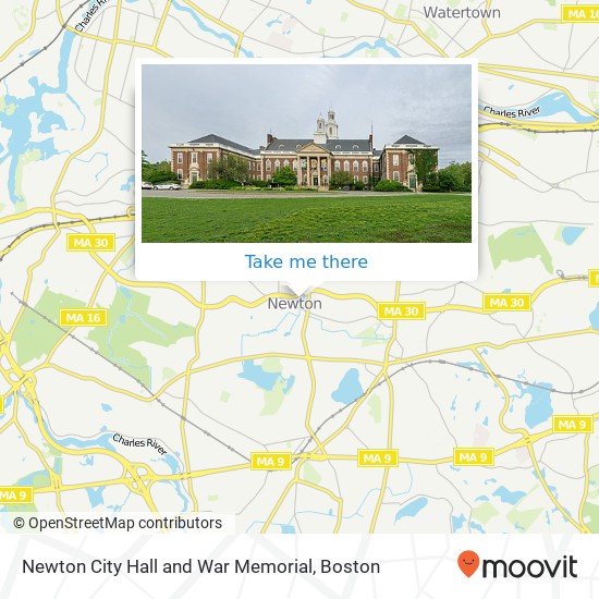 Mapa de Newton City Hall and War Memorial