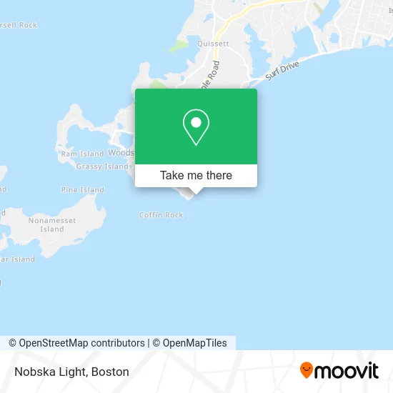 Nobska Light map