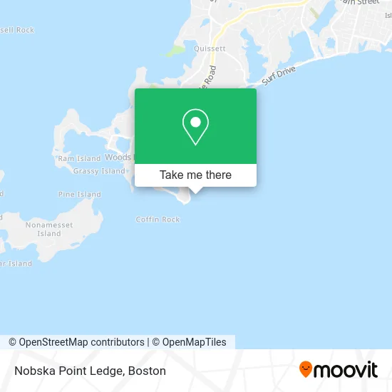 Nobska Point Ledge map