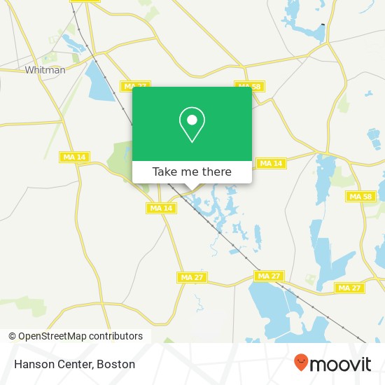 Hanson Center map