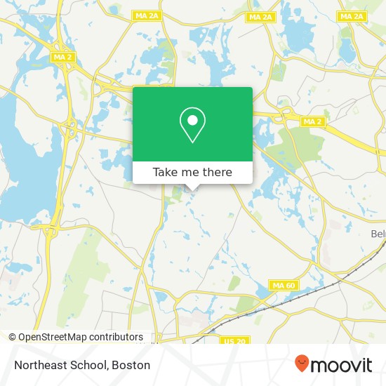 Northeast School map