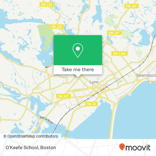 O'Keefe School map