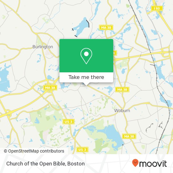 Mapa de Church of the Open Bible