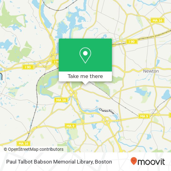 Mapa de Paul Talbot Babson Memorial Library