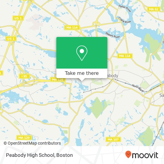 Peabody High School map