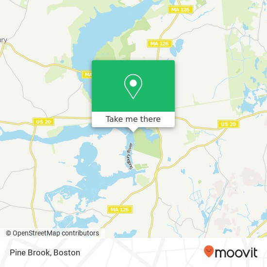 Pine Brook map