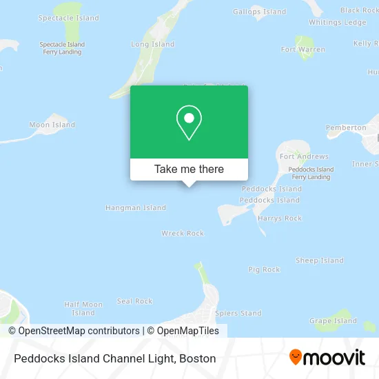Peddocks Island Channel Light map