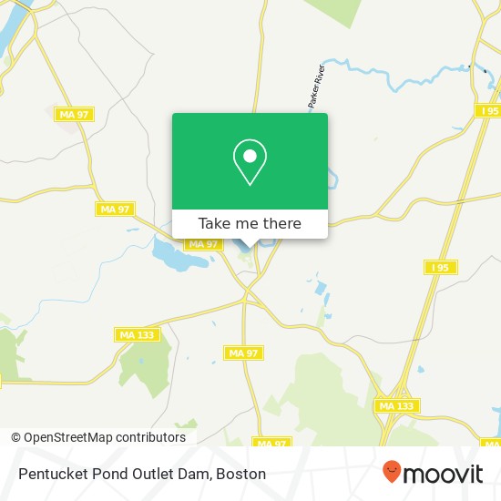 Pentucket Pond Outlet Dam map