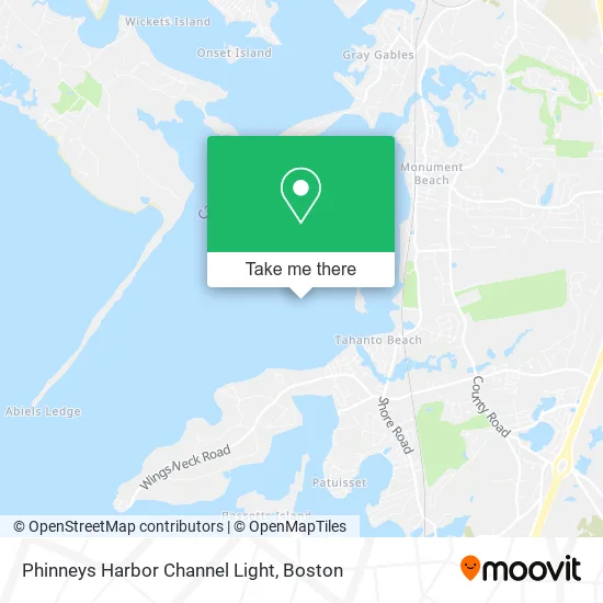 Phinneys Harbor Channel Light map