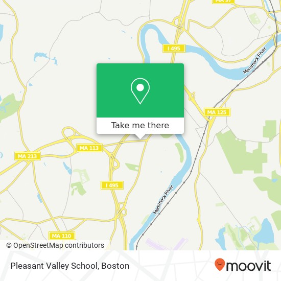 Pleasant Valley School map