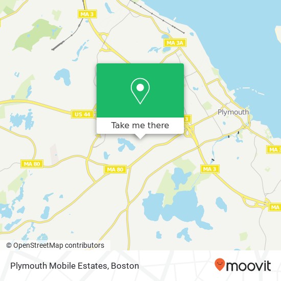 Plymouth Mobile Estates map