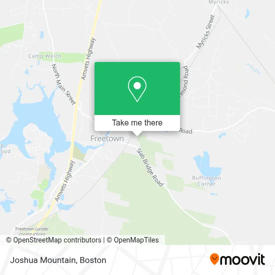 Joshua Mountain map