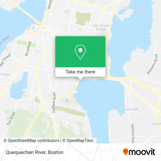 Quequechan River map