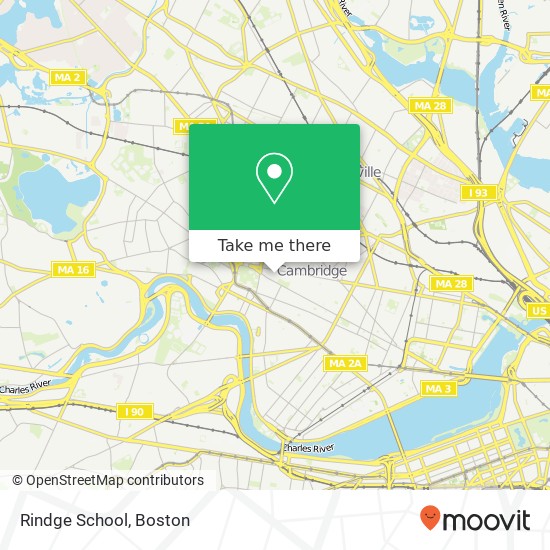 Mapa de Rindge School