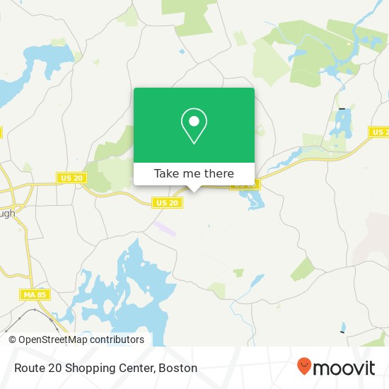 Route 20 Shopping Center map