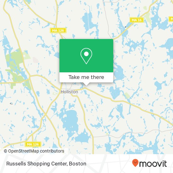 Mapa de Russells Shopping Center