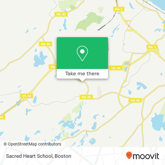 Sacred Heart School map