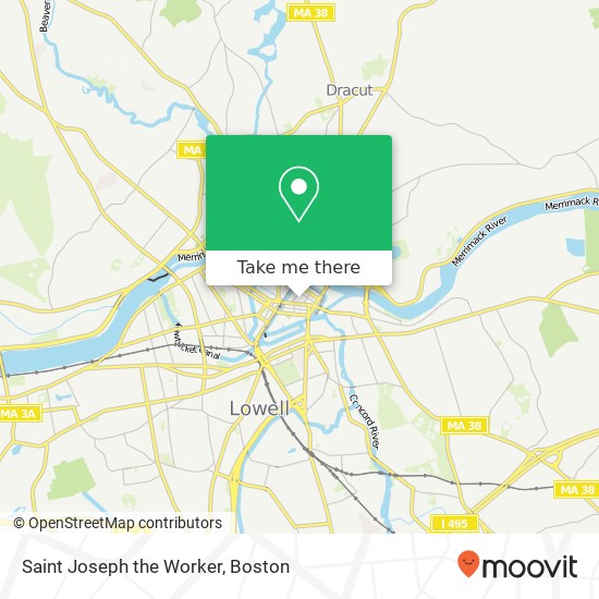 Saint Joseph the Worker map