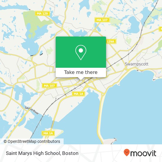 Saint Marys High School map