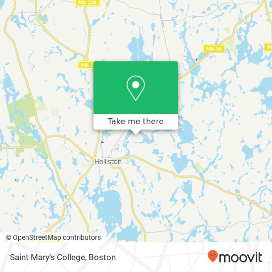 Mapa de Saint Mary's College