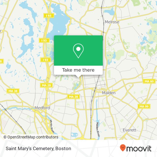 Saint Mary's Cemetery map