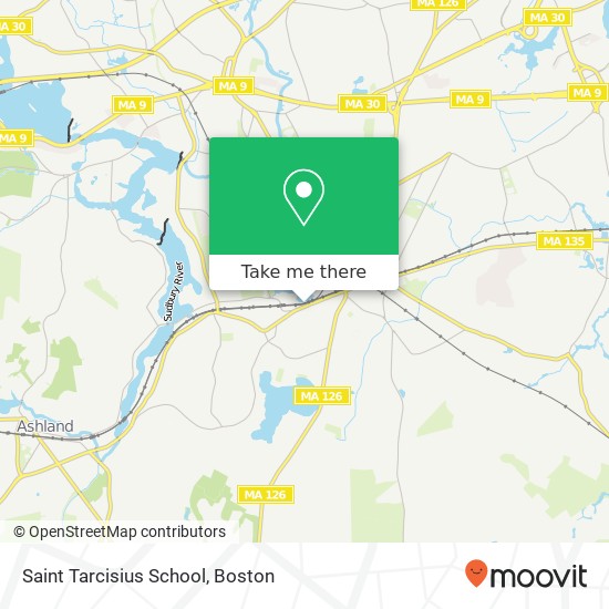 Saint Tarcisius School map