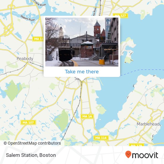 Salem Station map