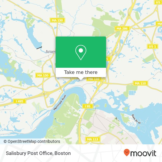 Salisbury Post Office map