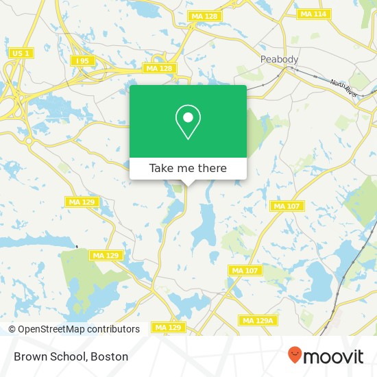 Mapa de Brown School