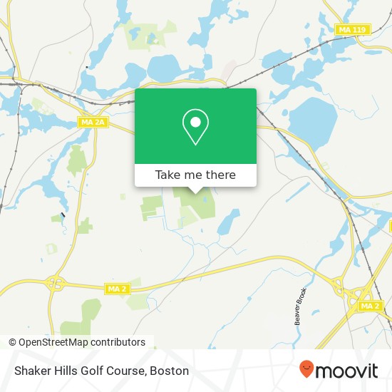 Mapa de Shaker Hills Golf Course