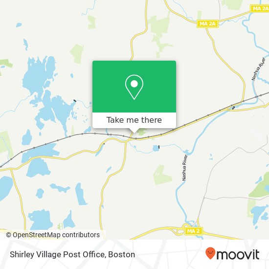 Mapa de Shirley Village Post Office