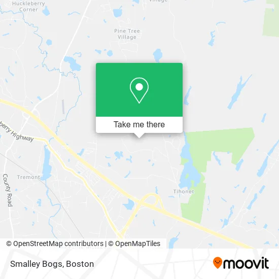 Smalley Bogs map