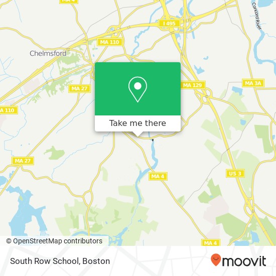 Mapa de South Row School