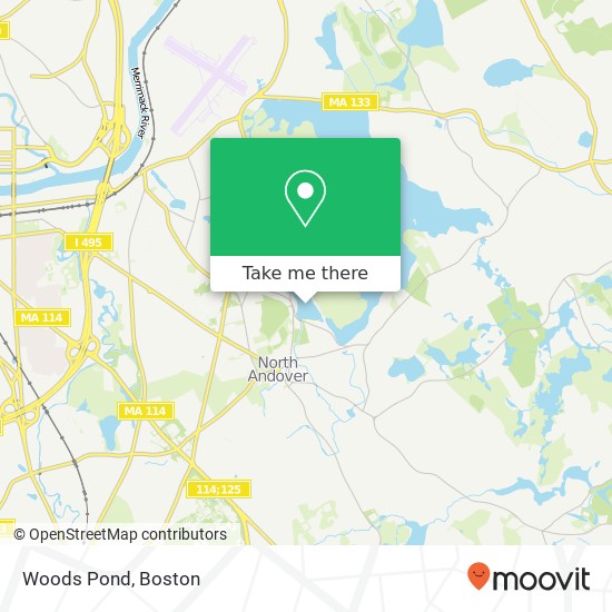 Mapa de Woods Pond