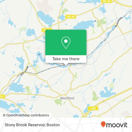 Stony Brook Reservoir map